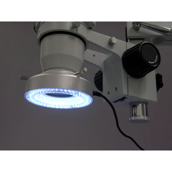 AmScope 80-LED Microscope Ring Light w Heavy-Duty Metal Box and Adapter - Image 7