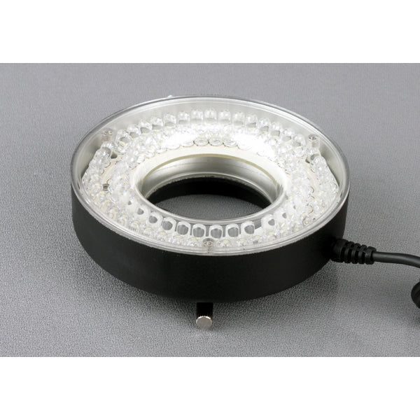 AmScope 80-LED Microscope Ring Light Black with Metal Body and Adapter - Image 3