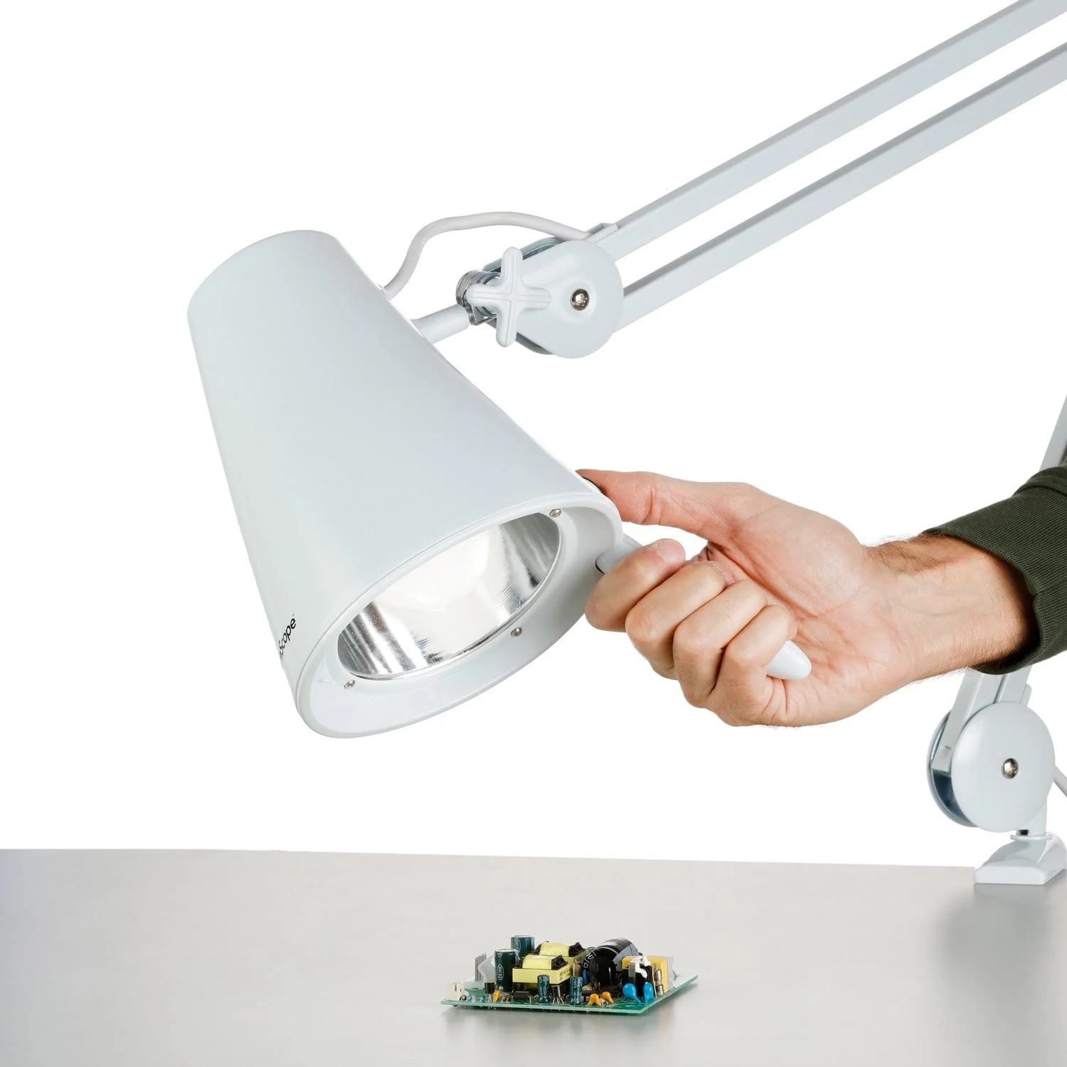 AmScope 9W LED Spot Task Lamp with Surface Clamp - Image 2