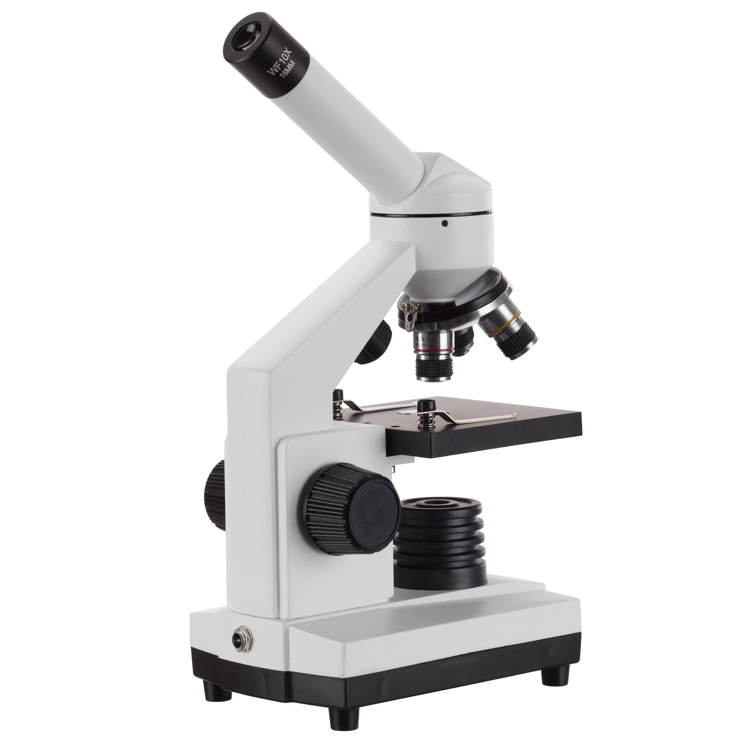 Amscope M110C-2L-PB10 Monocular Compound Microscope for Kids – 40X–1000X Top & Bottom LED Illumination STEM Education Microscopes, Student Lab Microscopes, Biological Science Microscopes - Image 3