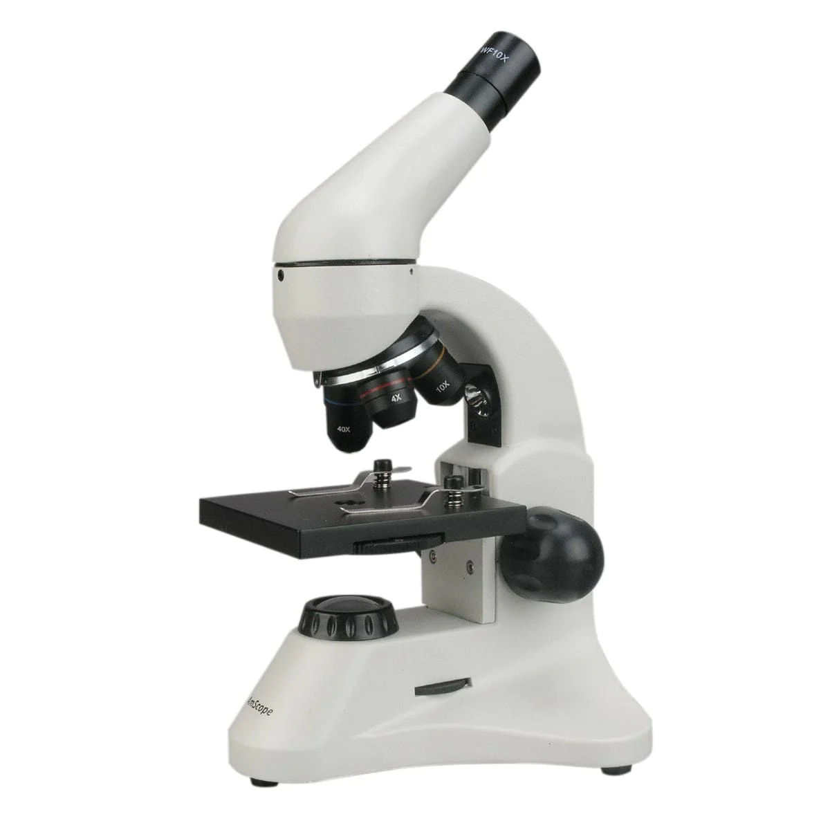 AmScope M120 Series Student Monocular Compound Microscope 40X-800X Magnification with Dual Light, Batteries and Slide Set - Image 4