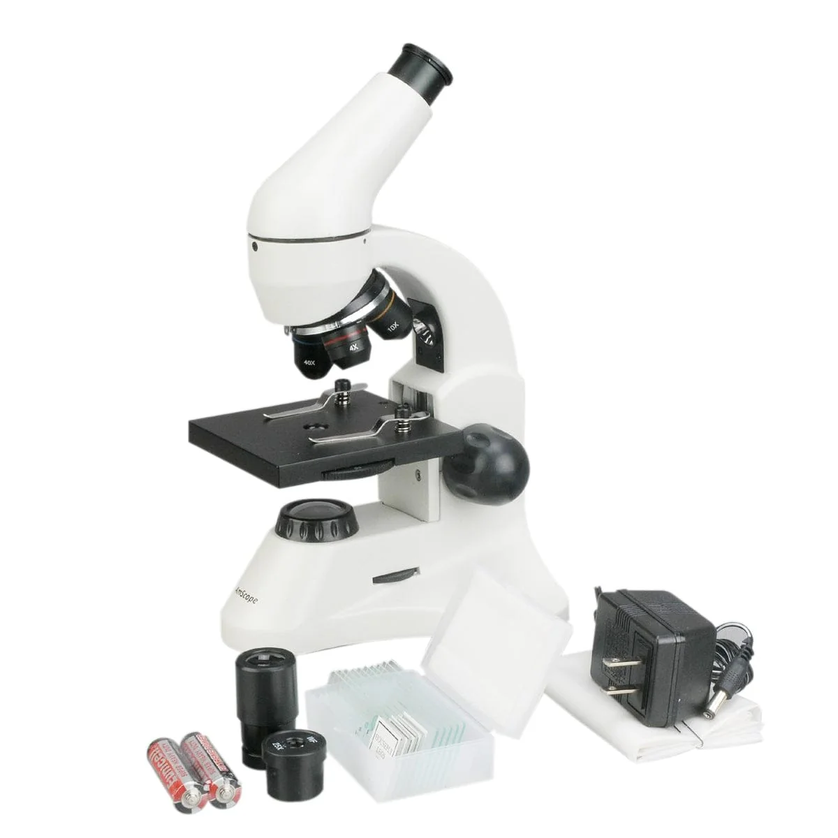 AmScope M120 Series Student Monocular Compound Microscope 40X-1000X Magnification with Dual Light and 3MP Camera - Image 3