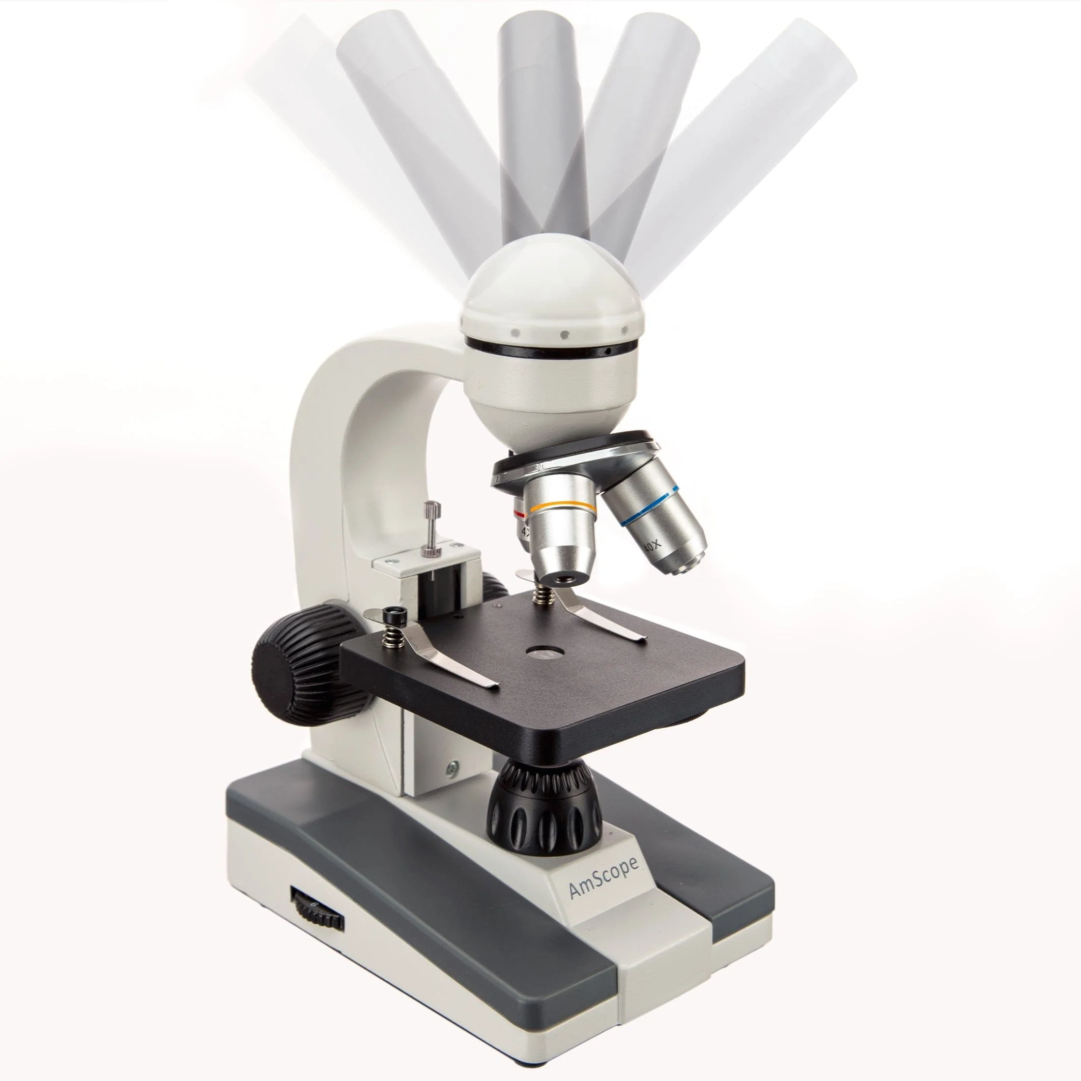 Amscope M148A Monocular Compound Microscope for Kids – 40X–1000X LED Illumination STEM Education Microscopes, Student Lab Microscopes, Biological Science Microscopes - Image 3