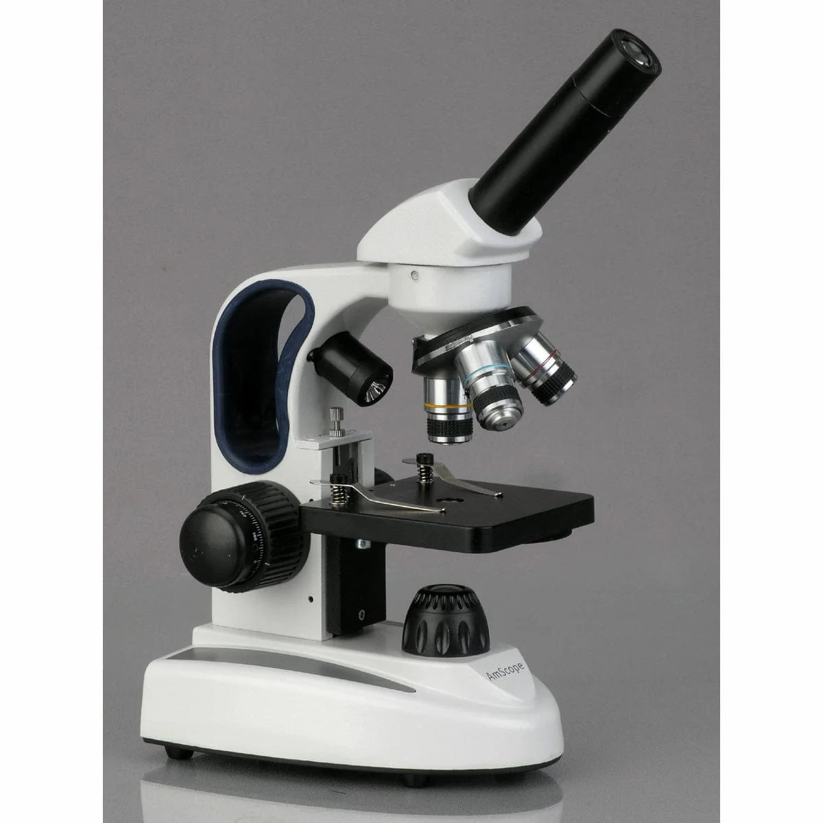 Amscope M149C-2L-E Monocular Compound Microscope for Kids – 40X–1000X Top & Bottom LED Illumination STEM Education Microscopes, Student Lab Microscopes, Biological Science Microscopes - Image 3