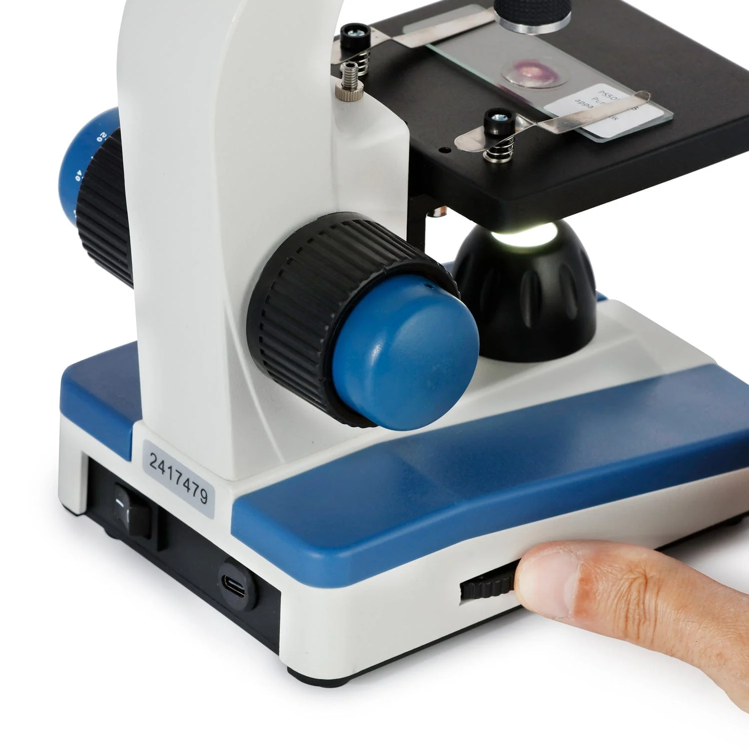 Amscope M150A-E Monocular Compound Microscope for Kids – 40X–1000X LED Illumination STEM Education Microscopes, Student Lab Microscopes, Biological Science Microscopes - Image 7