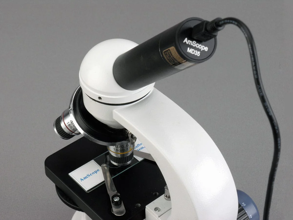 Amscope M158-E Monocular Compound Microscope for Kids – 40X–1000X LED Illumination STEM Education Microscopes, Student Lab Microscopes, Biological Science Microscopes - Image 5