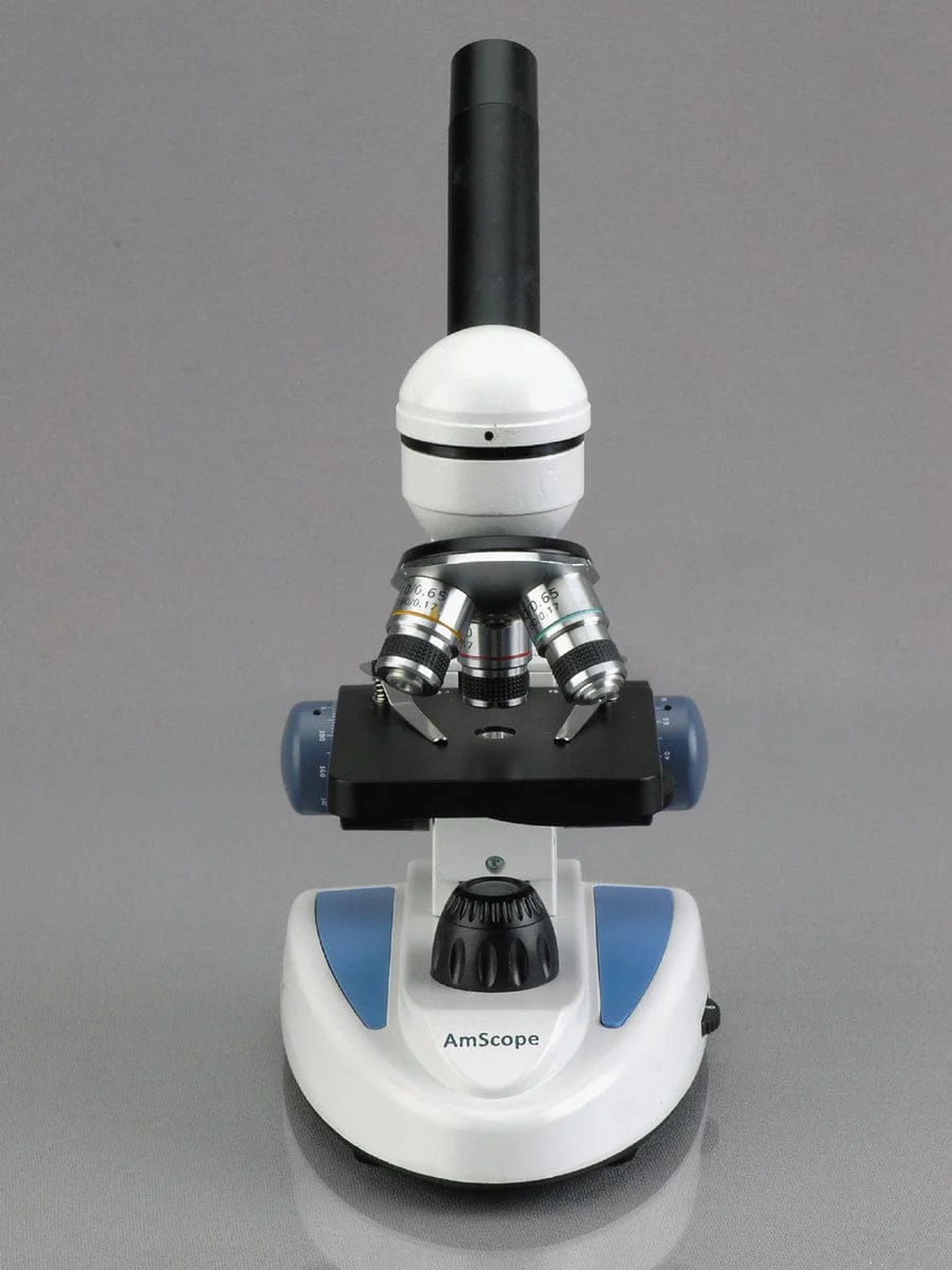 Amscope M158A Monocular Compound Microscope for Kids – 40X–1000X LED Illumination STEM Education Microscopes, Student Lab Microscopes, Biological Science Microscopes - Image 3