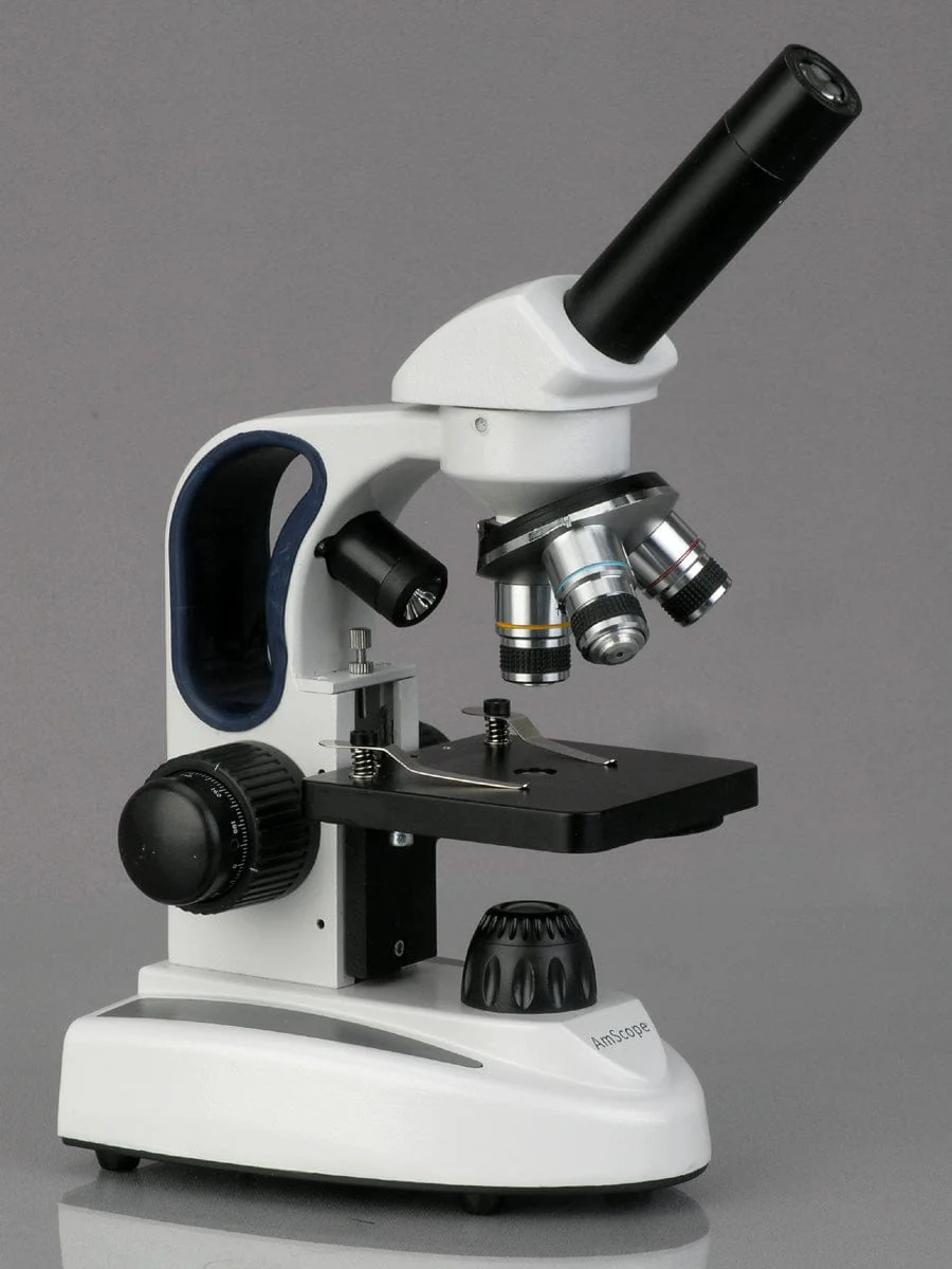 Amscope M158B-2L Monocular Compound Microscope for Kids – 40X–1000X Top & Bottom LED Illumination STEM Education Microscopes, Student Lab Microscopes, Biological Science Microscopes - Image 2
