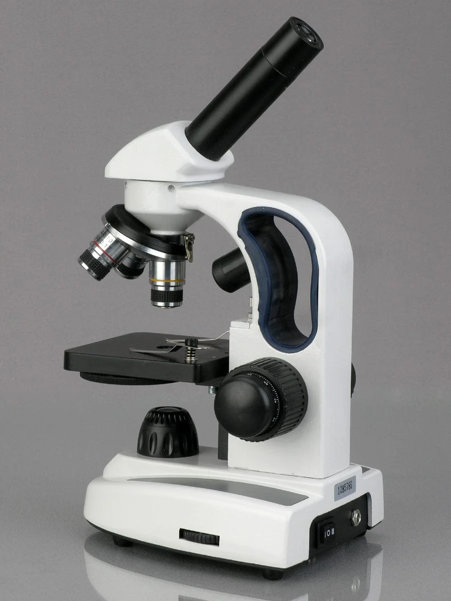 Amscope M158B-2L Monocular Compound Microscope for Kids – 40X–1000X Top & Bottom LED Illumination STEM Education Microscopes, Student Lab Microscopes, Biological Science Microscopes - Image 3