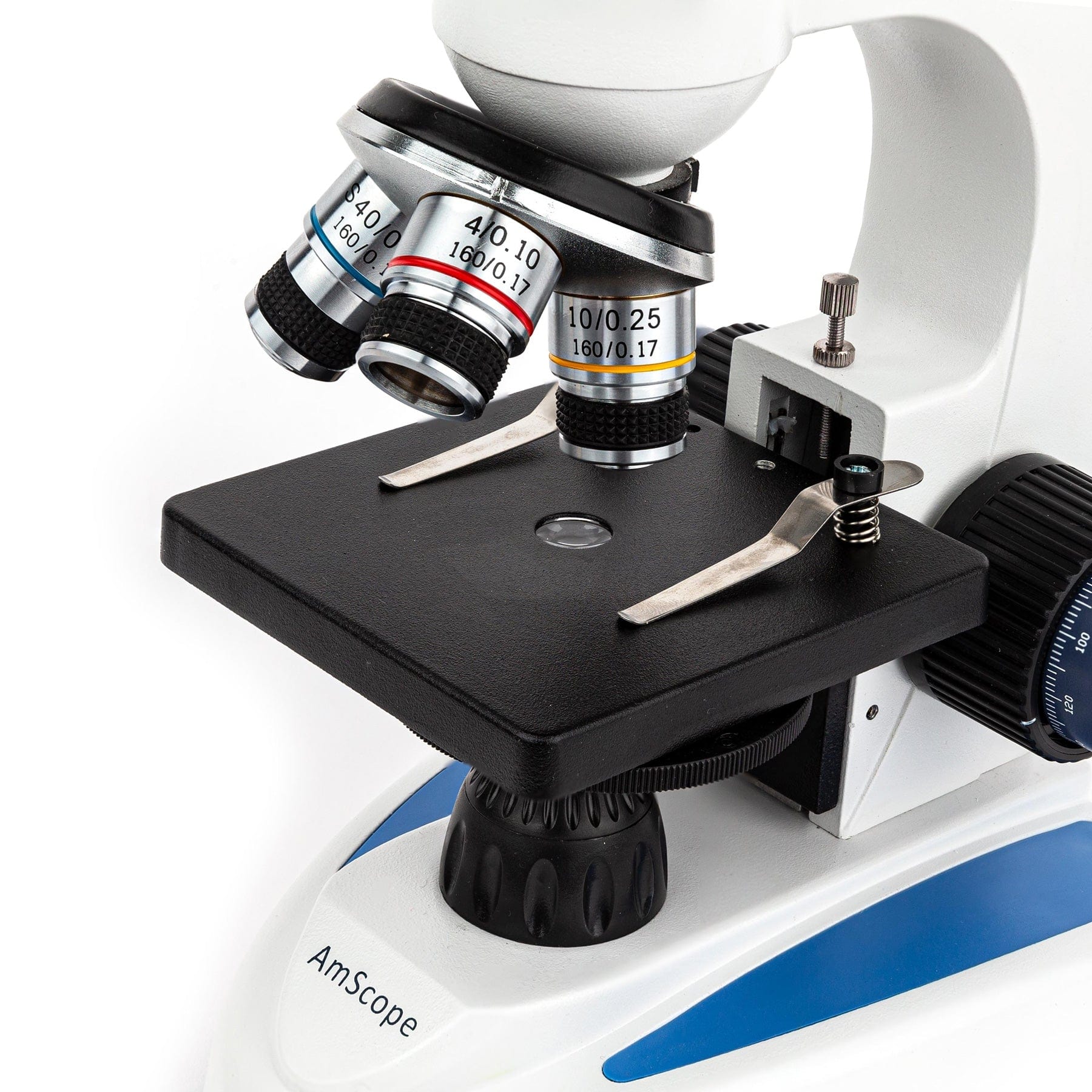 Amscope M158C Monocular Compound Microscope for Kids – 40X–1000X LED Illumination STEM Education Microscopes, Student Lab Microscopes, Biological Science Microscopes - Image 2