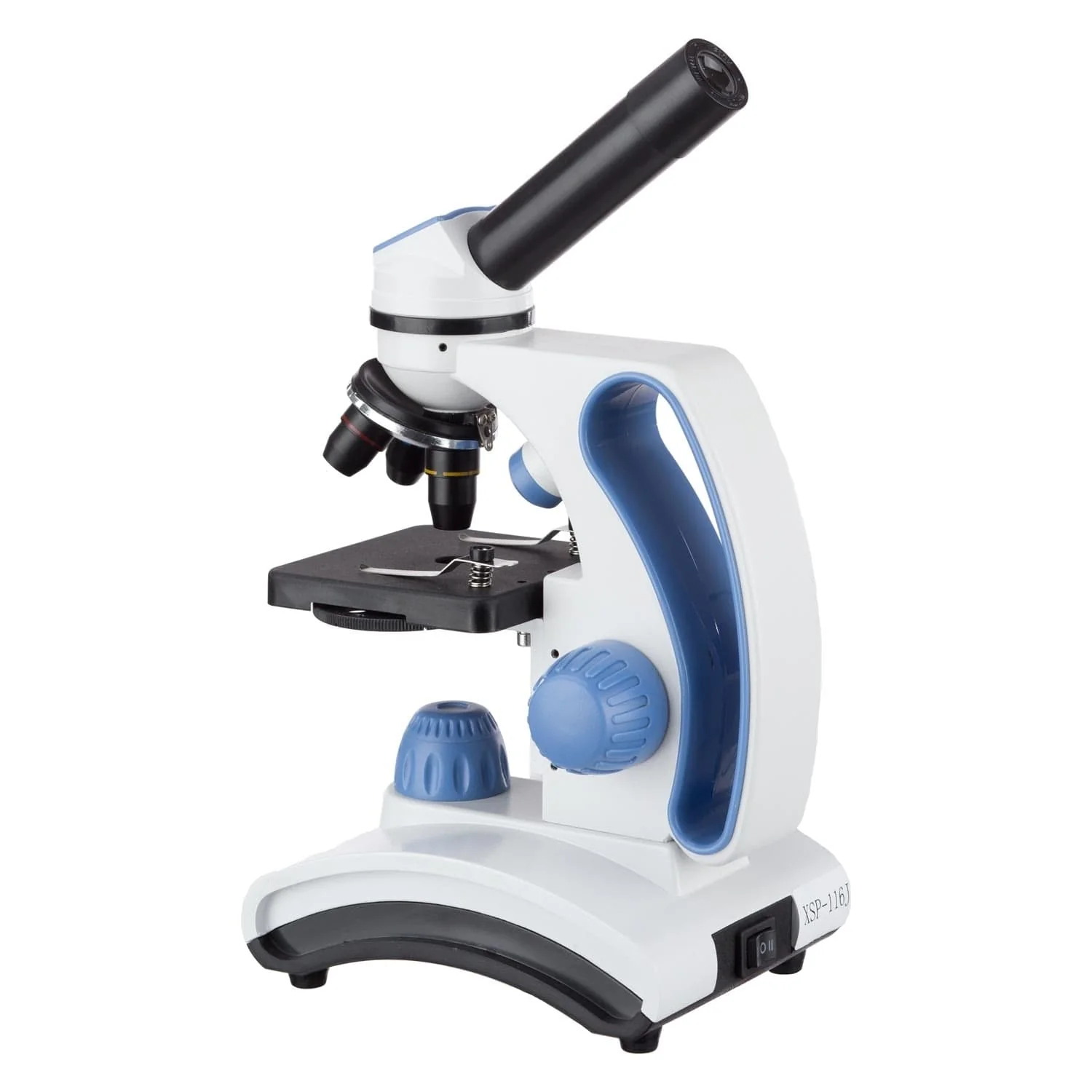 Amscope M161C-2L-PB10-EXCL1-V287 Monocular Compound Microscope for Kids – 40X–1000X Top & Bottom LED Illumination STEM Education Microscopes, Student Lab Microscopes, Biological Science Microscopes - Image 2