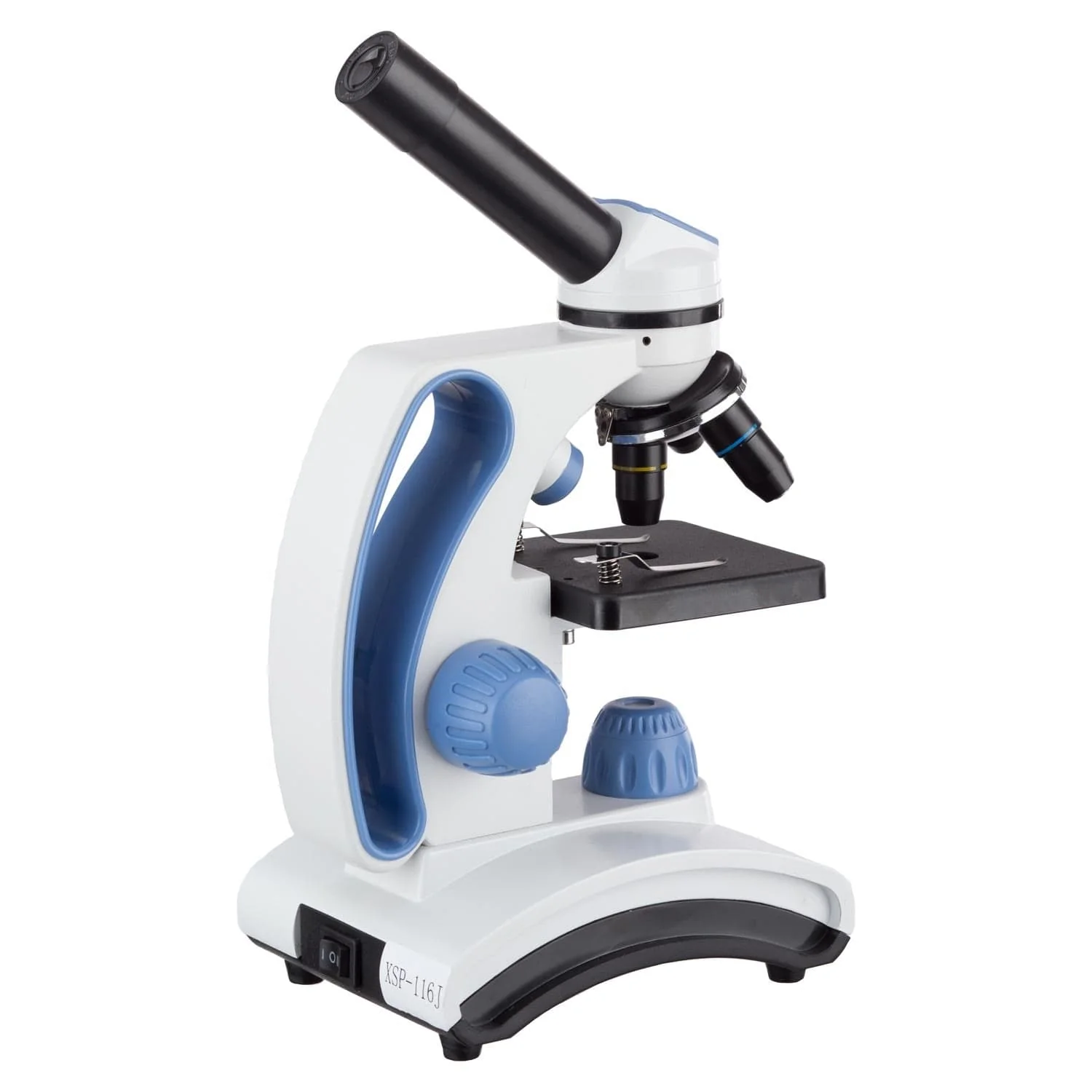 Amscope M161C-2L-PB10-EXCL1-V287 Monocular Compound Microscope for Kids – 40X–1000X Top & Bottom LED Illumination STEM Education Microscopes, Student Lab Microscopes, Biological Science Microscopes - Image 3