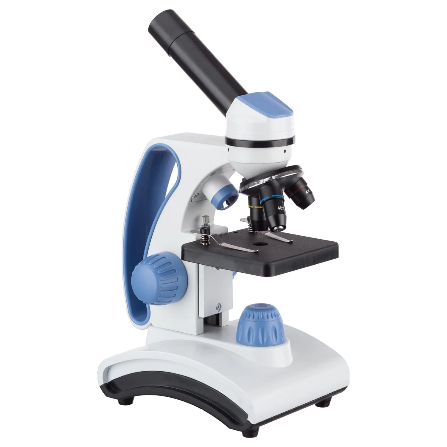 Amscope M161C-2L-PB10-EXCL1-V287 Monocular Compound Microscope for Kids – 40X–1000X Top & Bottom LED Illumination STEM Education Microscopes, Student Lab Microscopes, Biological Science Microscopes - Image 4