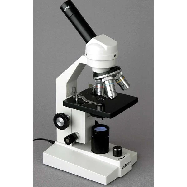 Amscope M200A-LED Monocular Compound Microscope for Kids – 40X–1000X LED Illumination STEM Education Microscopes, Student Lab Microscopes, Biological Science Microscopes - Image 2
