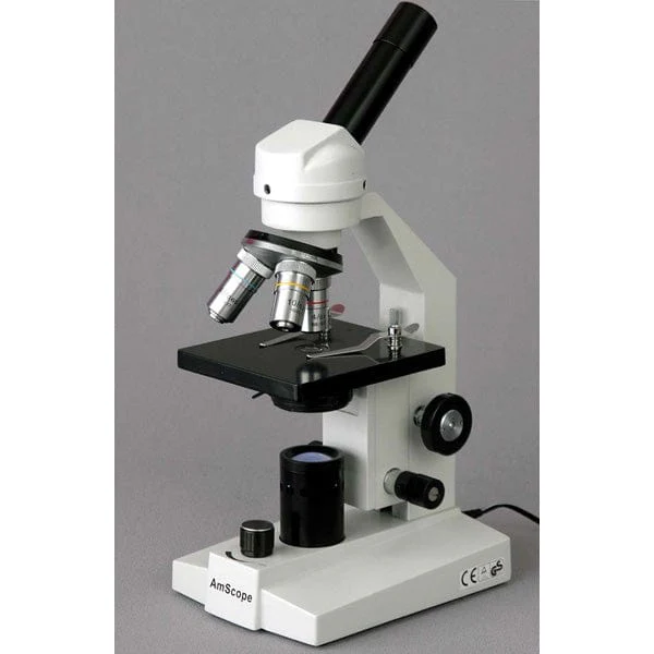 Amscope M200A-LED Monocular Compound Microscope for Kids – 40X–1000X LED Illumination STEM Education Microscopes, Student Lab Microscopes, Biological Science Microscopes - Image 3