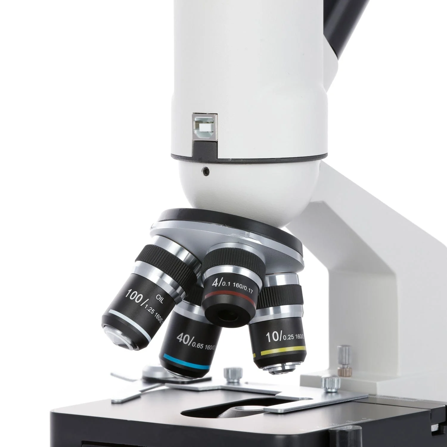 AmScope M220 Series Monocular Widefield Digital Integrated Compound Microscope 40X-1000X Magnification With Built In 3MP USB Camera - Image 5