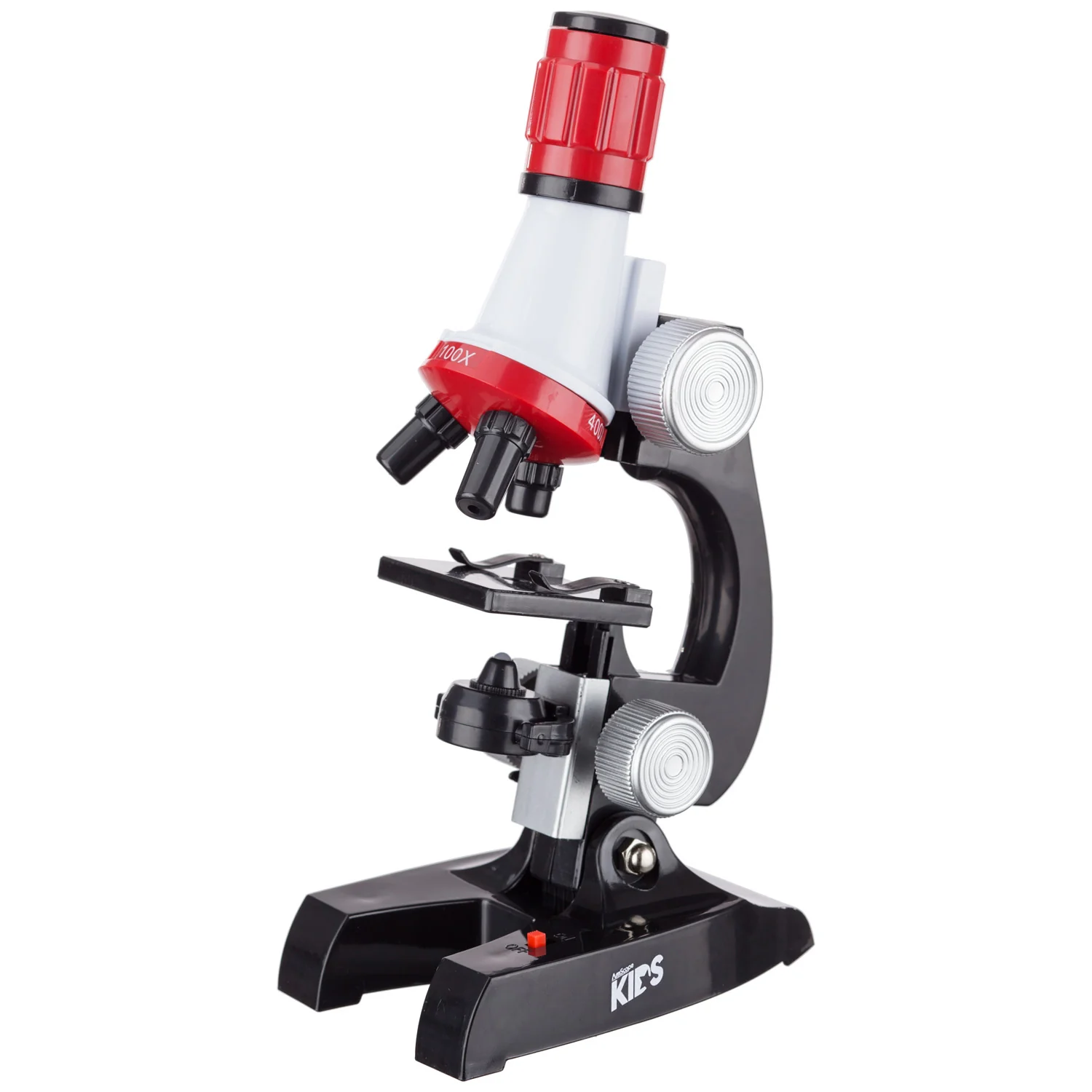 Amscope M28-KT1-W Monocular Compound Microscope for Kids – 40X–1000X LED Illumination STEM Education Microscopes, Student Lab Microscopes, Biological Science Microscopes - Image 2