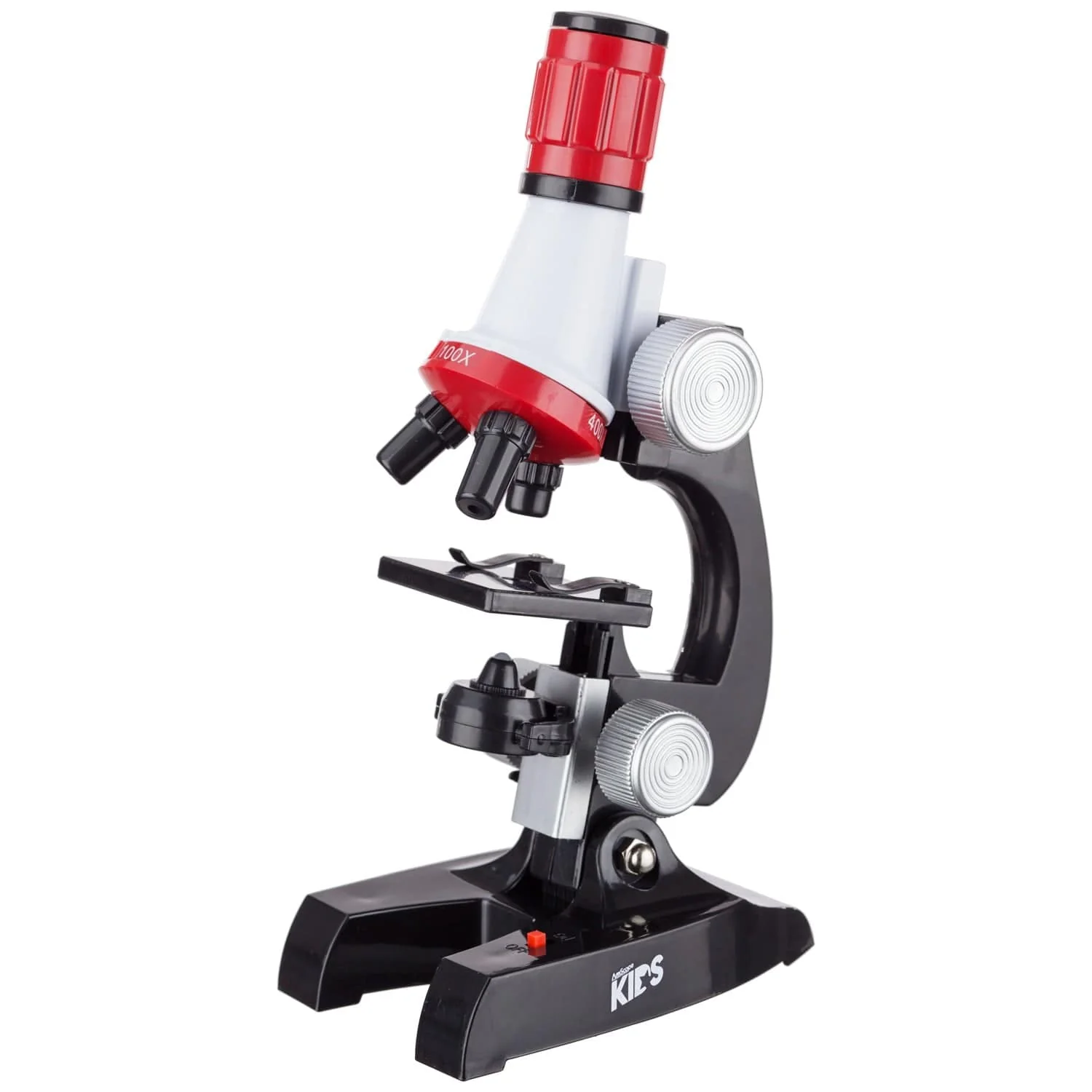 Amscope M28-KT1-W-WM Monocular Compound Microscope for Kids – 40X–1000X LED Illumination STEM Education Microscopes, Student Lab Microscopes, Biological Science Microscopes - Image 3