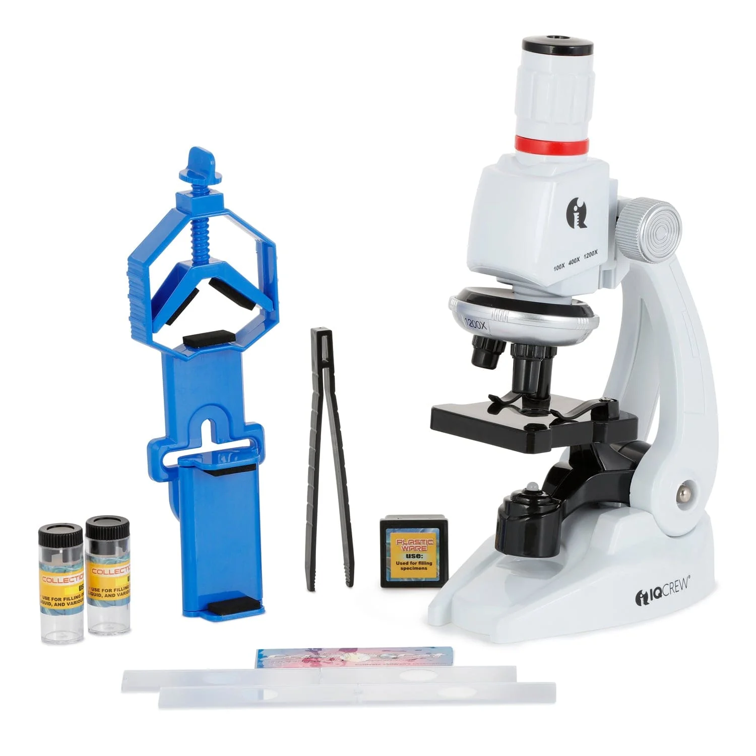 Amscope M29-KT1-SP Monocular Compound Microscope for Kids – 40X–1000X LED Illumination STEM Education Microscopes, Student Lab Microscopes, Biological Science Microscopes - Image 2