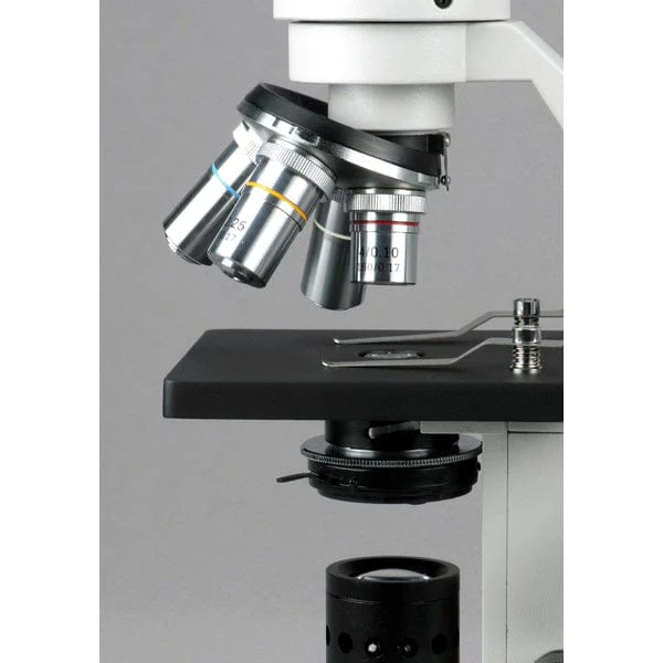 AmScope M500 Series Student Monocular Compound Microscope 40X-1600X Magnification with USB Camera - Image 3