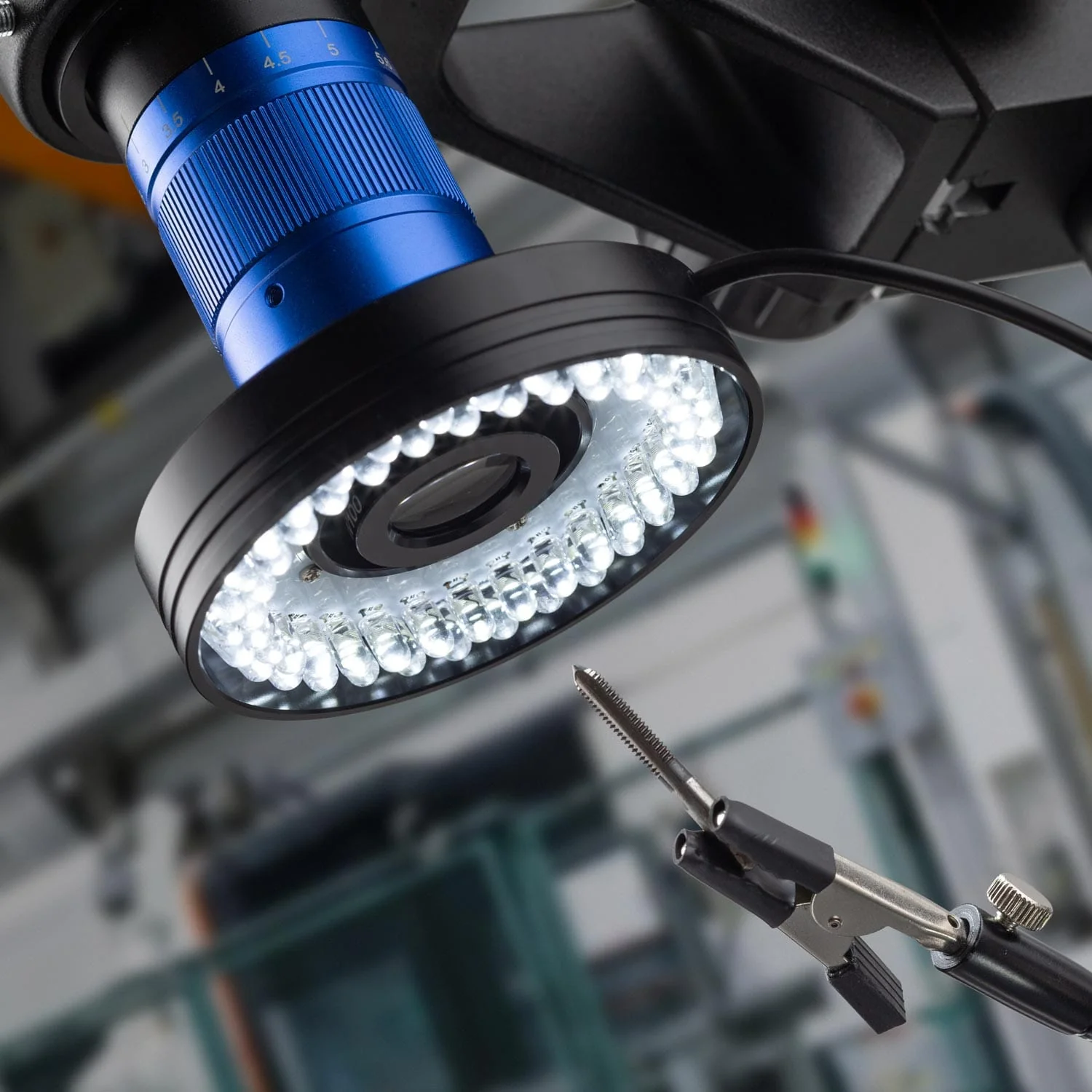 0.7X-4.5X Zoom Video Inspection Microscope with LED Ring Light, HDMI Output - Image 2