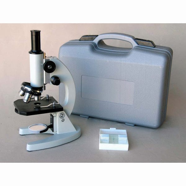Amscope M60A-ABS-PB10 Monocular Compound Microscope for Kids – 40X–1000X Mirror Reflected Nature Light Illumination STEM Education Microscopes, Student Lab Microscopes, Biological Science Microscopes - Image 2