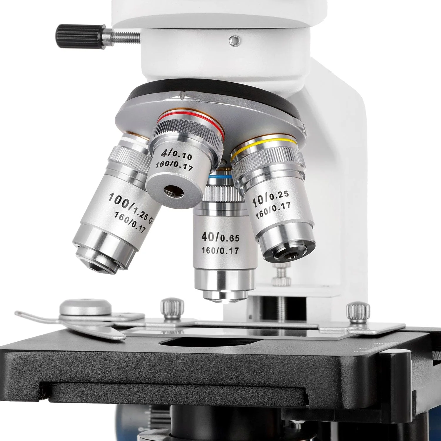 AmScope M620 Series Darkfield Monocular Compound Microscope LED Double-layer Mechanical Stage and Optional Digital Camera - Image 11