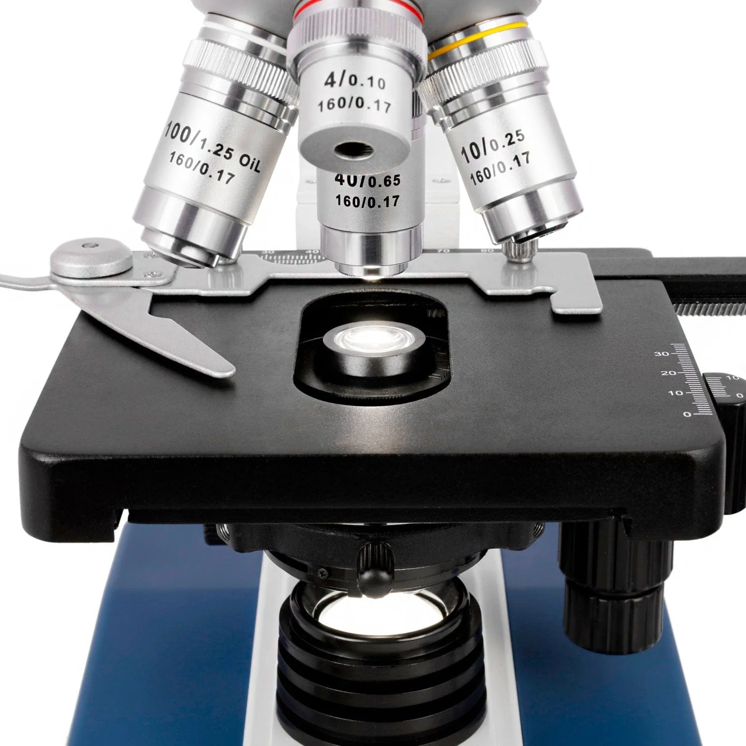 AmScope M620 Series Darkfield Monocular Compound Microscope LED Double-layer Mechanical Stage and Optional Digital Camera - Image 10