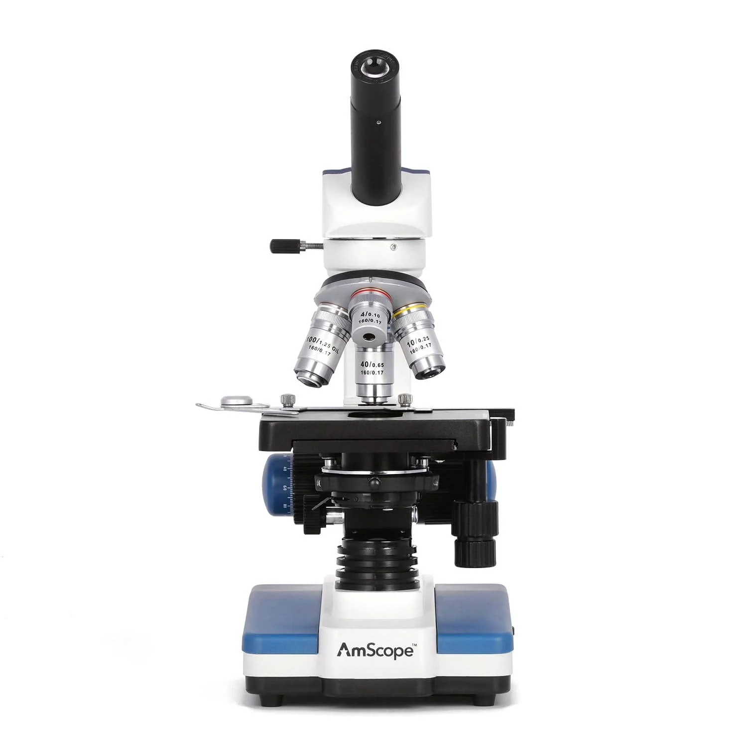 AmScope M620 Series Darkfield Monocular Compound Microscope LED Double-layer Mechanical Stage and Optional Digital Camera - Image 9