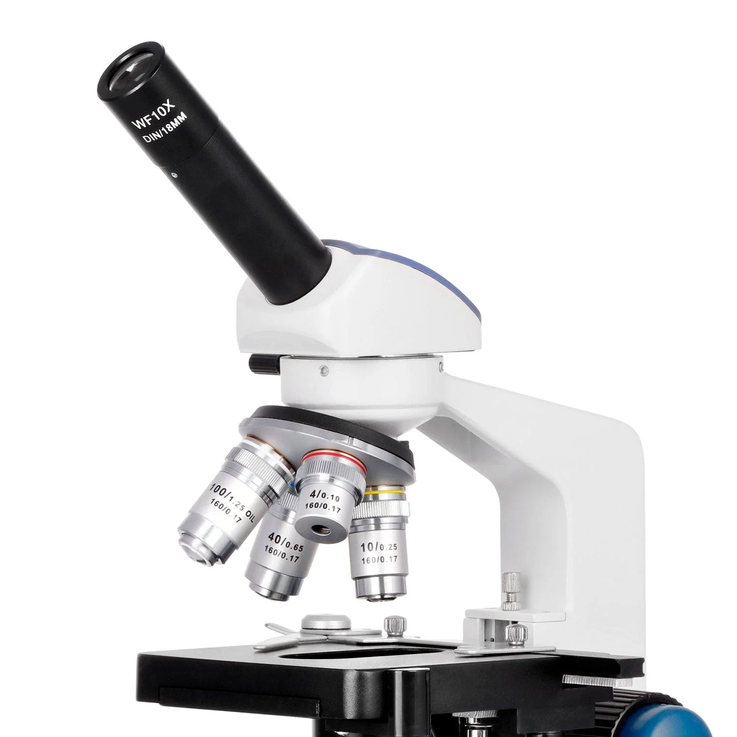 AmScope M620 Series Darkfield Monocular Compound Microscope LED Double-layer Mechanical Stage and Optional Digital Camera - Image 8