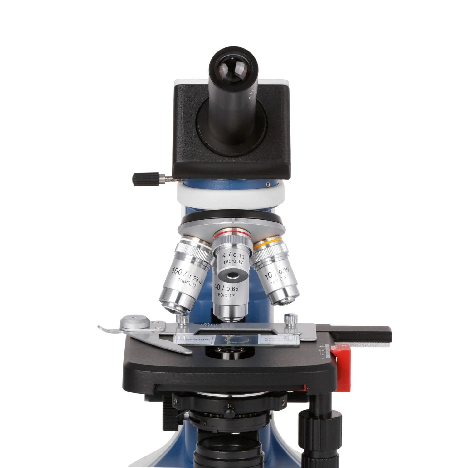 AmScope M620C-R Series USB-C Rechargeable Student Monocular Compound Microscope 40X-2500X - Image 7