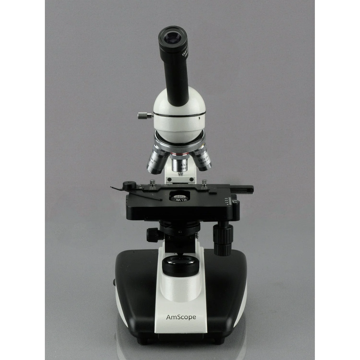 AmScope M630 Series Monocular Compound Microscope 40X-1000X Magnification with LED, 3D Stage & Reversed Nosepiece - Image 3
