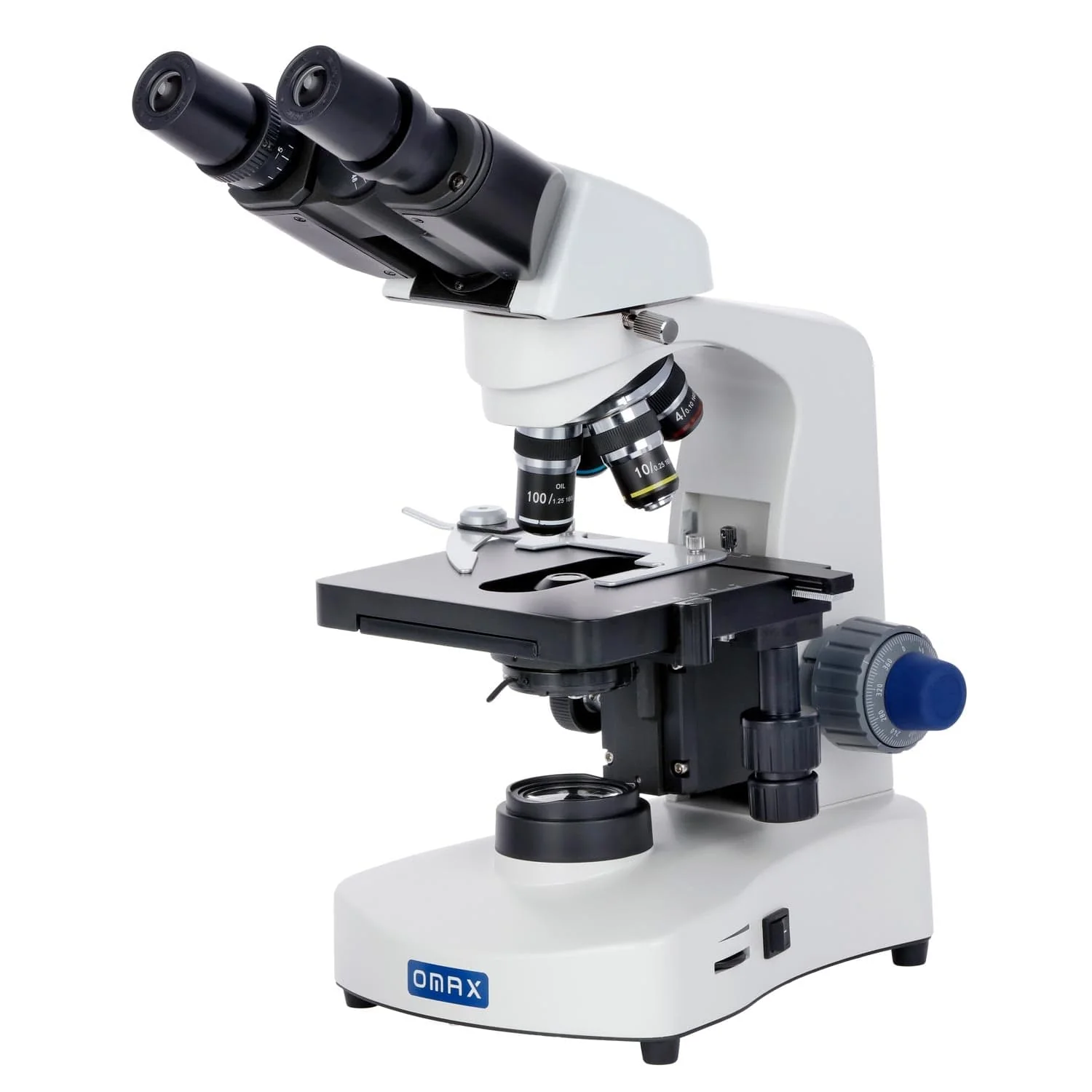 OMAX M8211 LED Binocular Compound Microscope 40X-2000X Magnification With Reversed Nosepiece