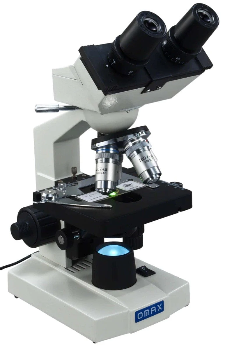 OMAX M82E Series Lab Binocular Biological Compound Microscope 40X-1000X Magnification