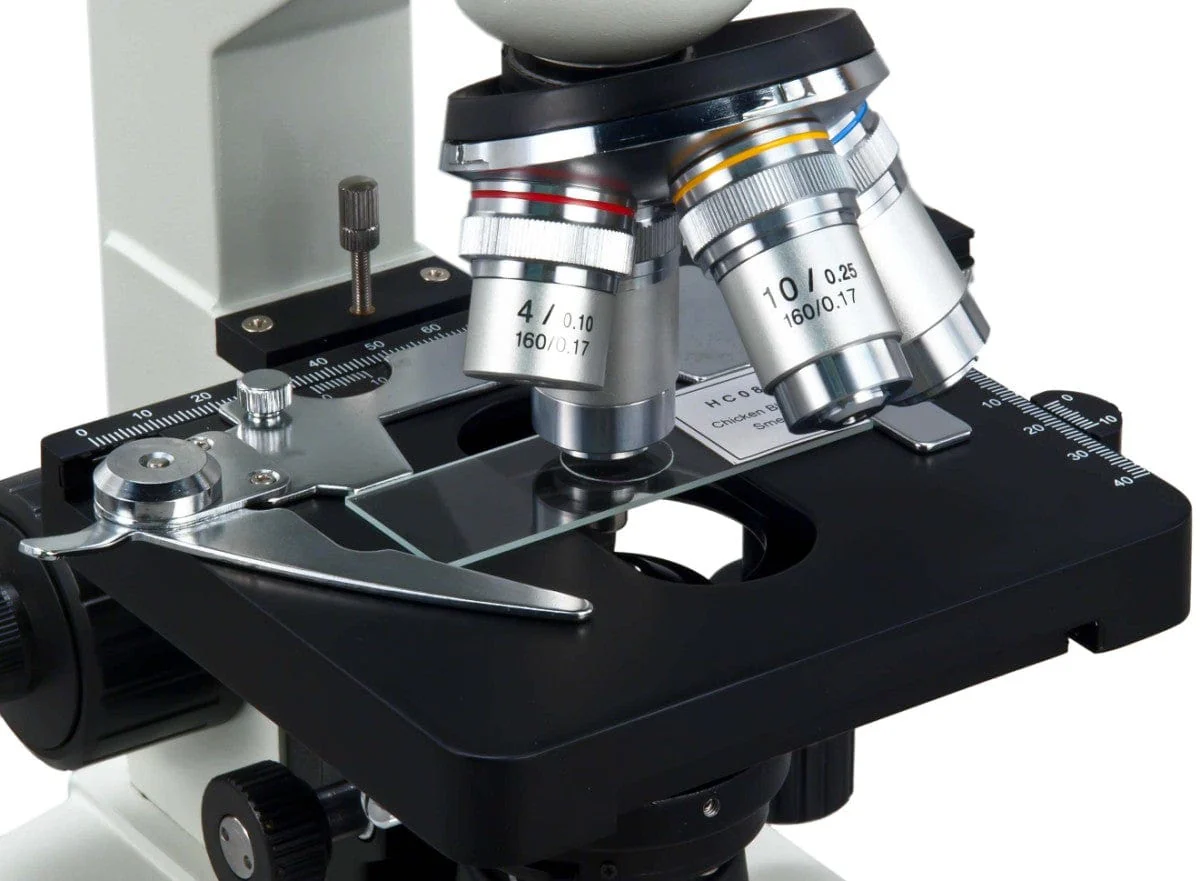 OMAX M82E Series Lab LED Binocular Compound Microscope 40X-2000X Magnification with Double Layer Mechanical Stage, Blank Slides Covers and Lens Cleaning Paper - Image 8