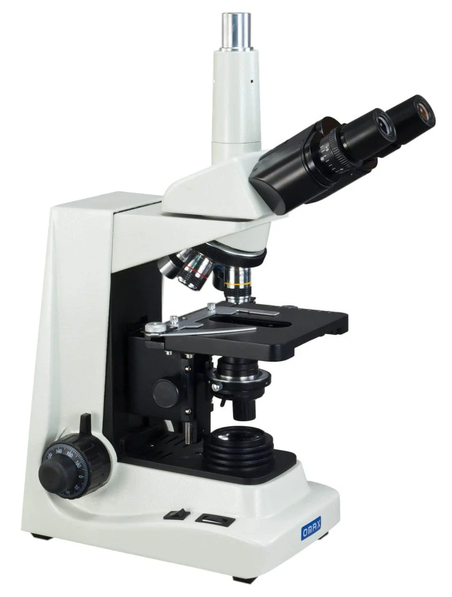OMAX 40X-1600X Professional PLAN Lab Trinoclar Compound Microscope with Mechanical Stage Sale - Image 2