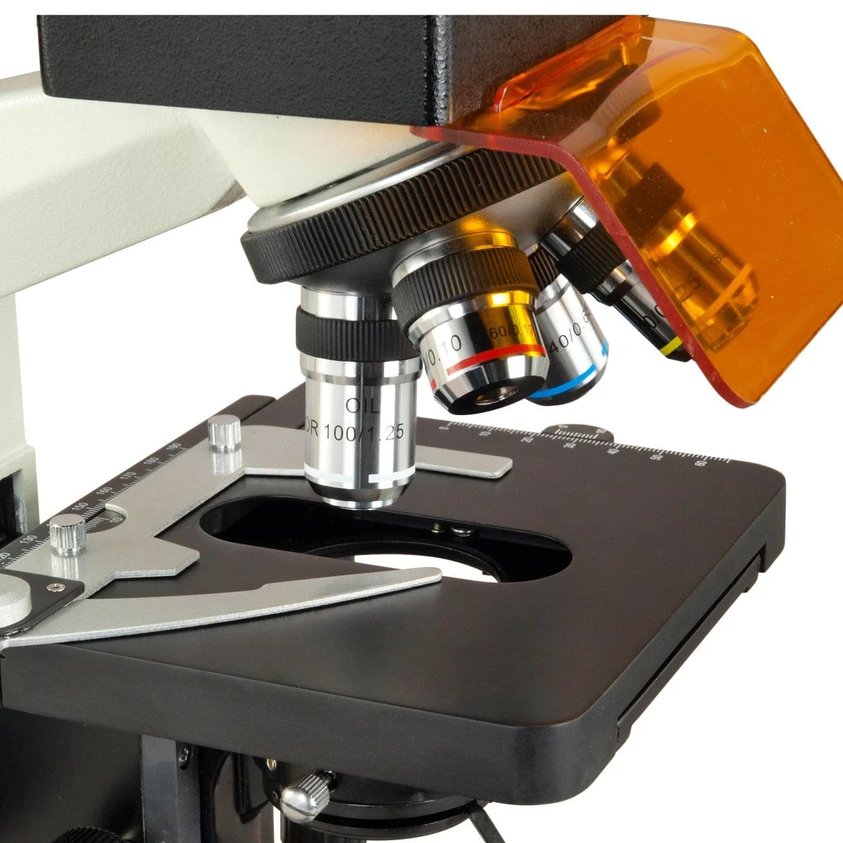 OMAX M837FLR Series  Epi-Fluorescence Trinocular Compound Microscope 40X-1600X Magnification - Image 6