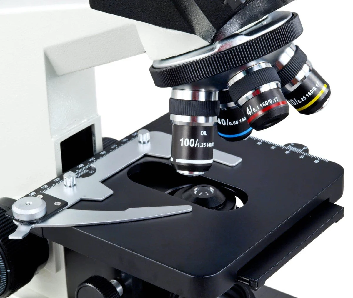 OMAX M837L Series Trinocular Lab Compound Microscope 40X-1000X Magnification with LED Illumination - Image 4