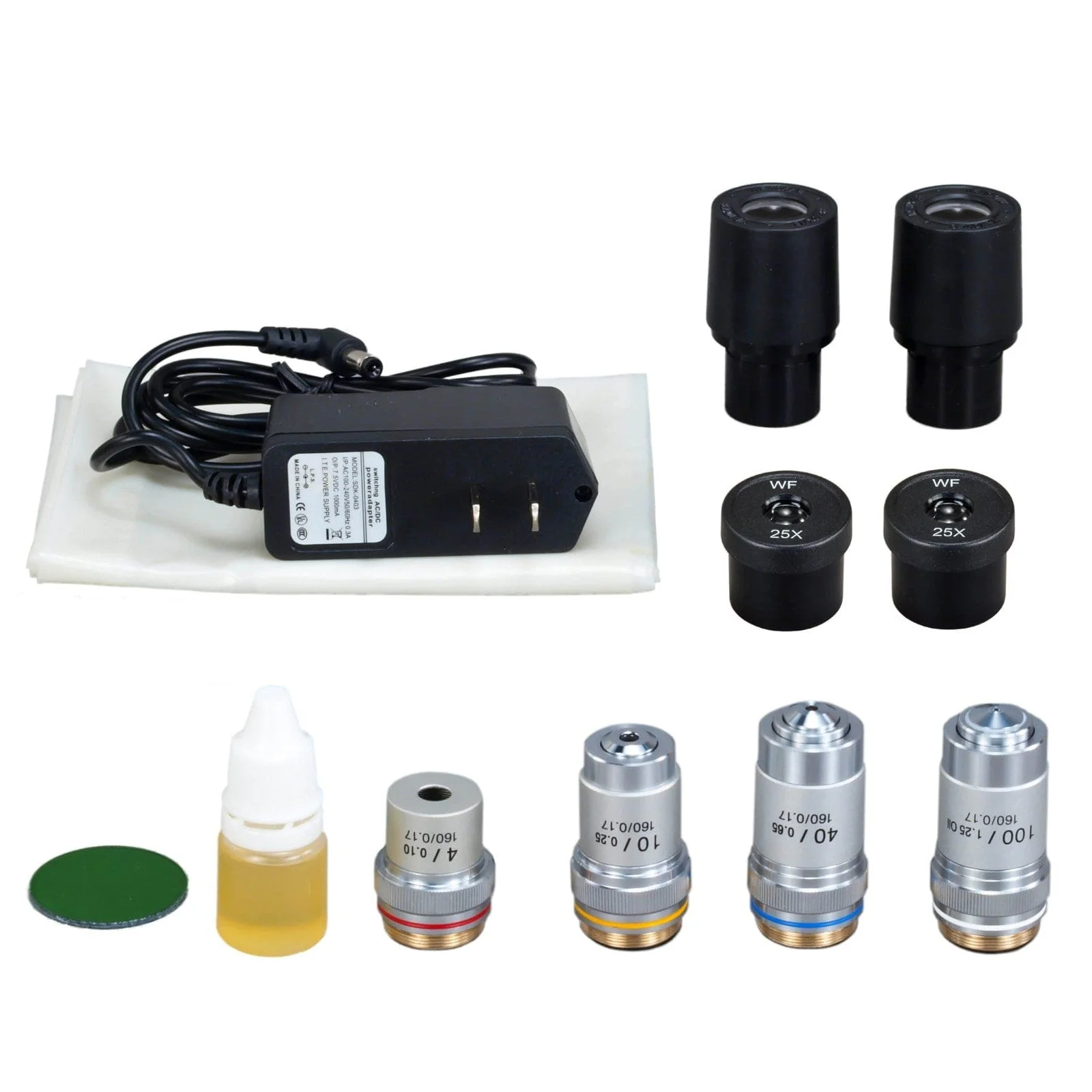 OMAX M83E Series LED Digital Trinocular Lab Compound Microscope 40X-2500X Magnification with USB Camera and Mechanical Stage - Image 6