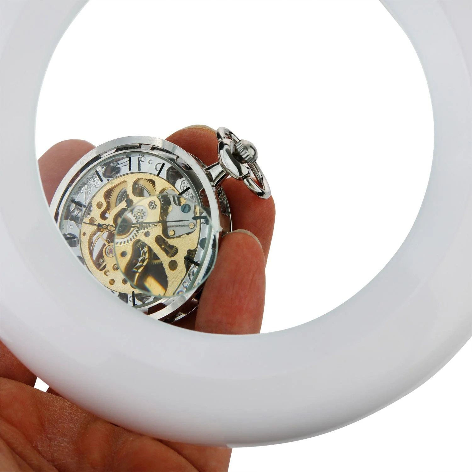 AmScope 1.75X and 4X Magnification 4” Diameter Lens 40 LED Adjustable Tabletop Magnifying Lamp - Image 3
