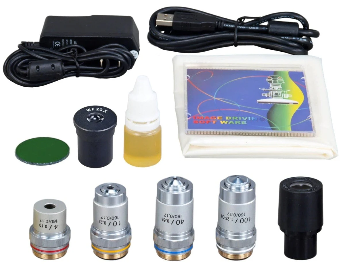 40X-2000X Student-level 1.3MP Digital Integrated Monocular Microscope with LED Illumination - Image 7