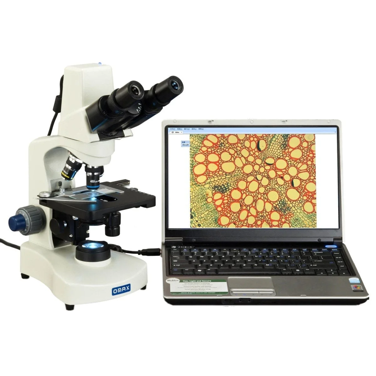 40X-2000X 3MP Digital Integrated Microscope with LED Illumination + Blank Slides, Tissues - Image 3