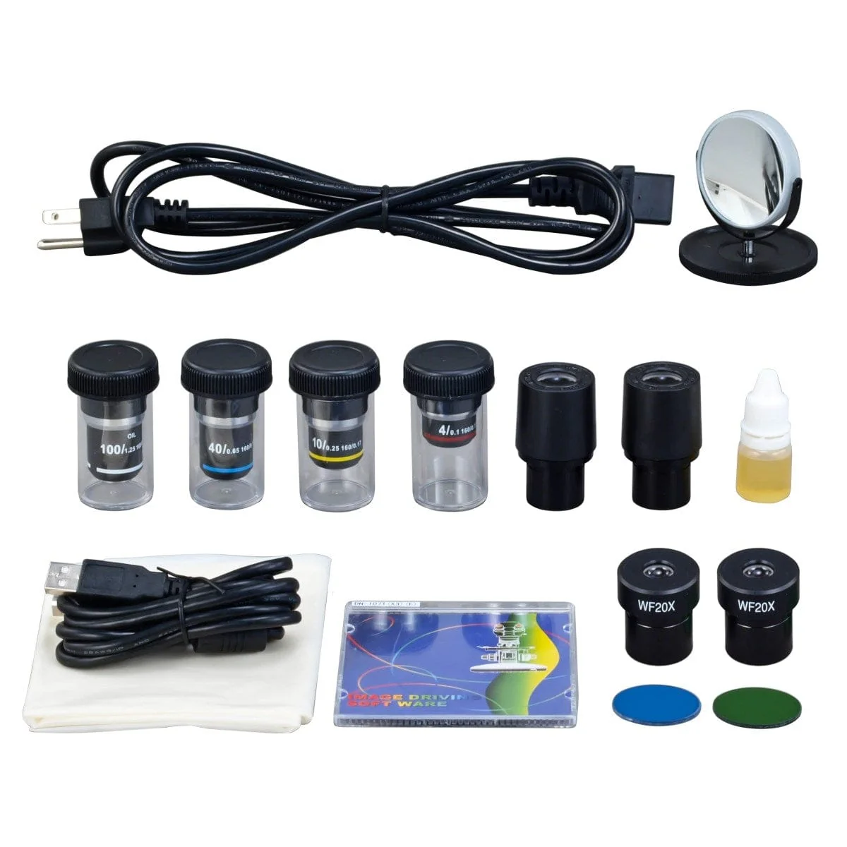 40X-2000X 3MP Digital Integrated Microscope with Halogen Illumination - Image 7
