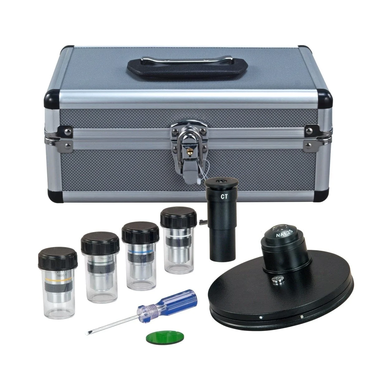 40X-2000X 3MP Digital Integrated Microscope with Halogen Illumination + 4-lens Phase-contrast Turret Kit - Image 7