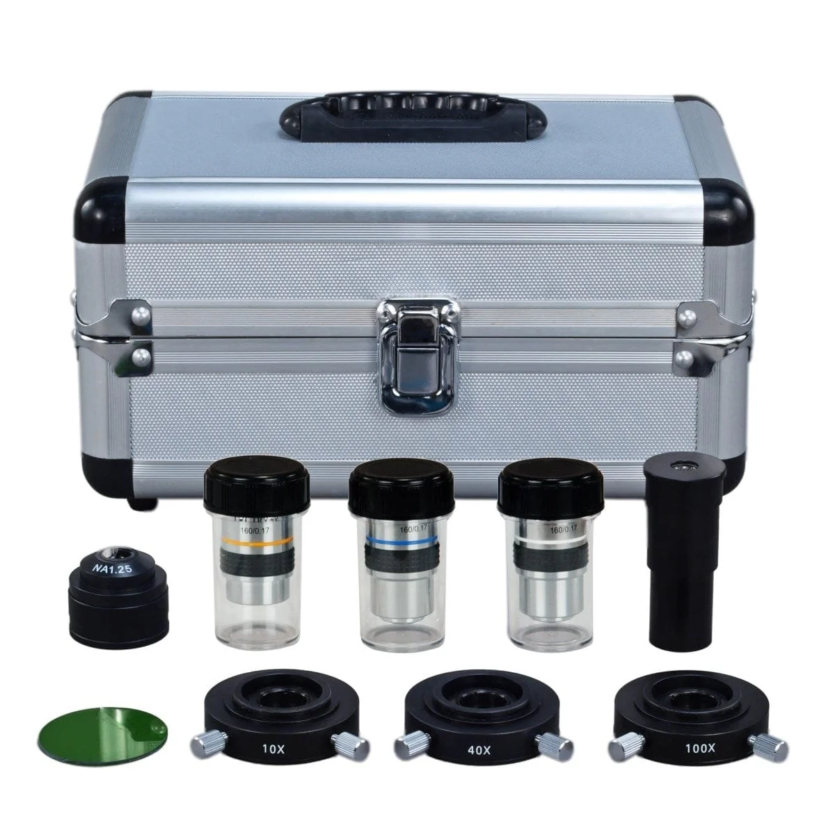 40X-2000X 3MP Digital Integrated Microscope with Halogen Illumination + 3-lens Phase-contrast Kit - Image 7