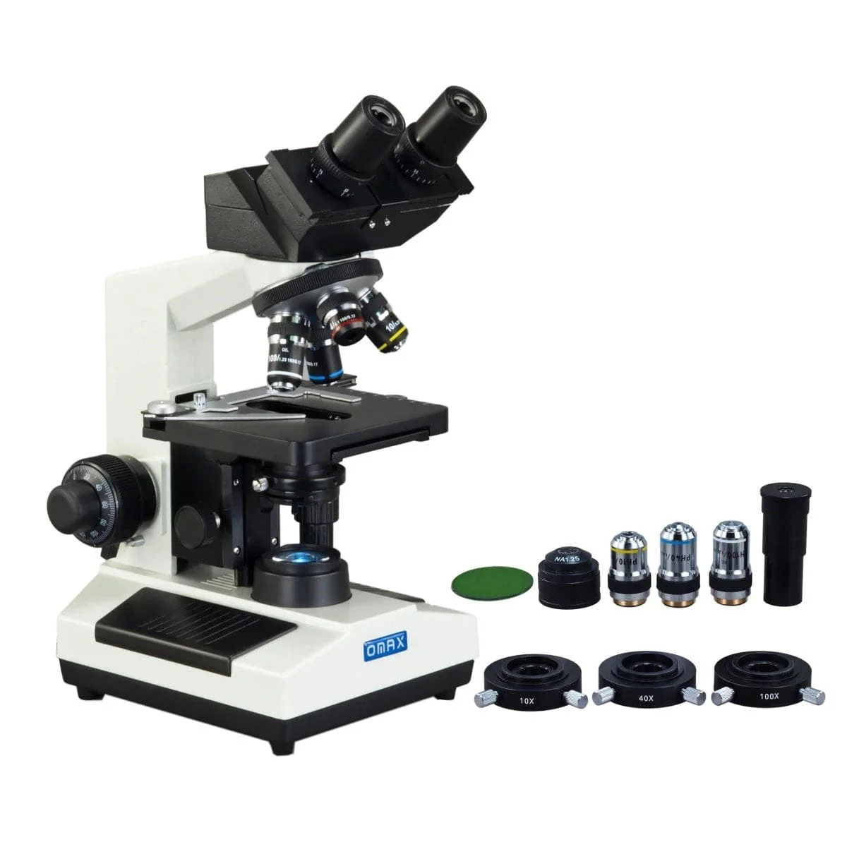 40X-2500X 3MP Digital Integrated Microscope with LED Illumination + 3-lens Phase-contrast Kit