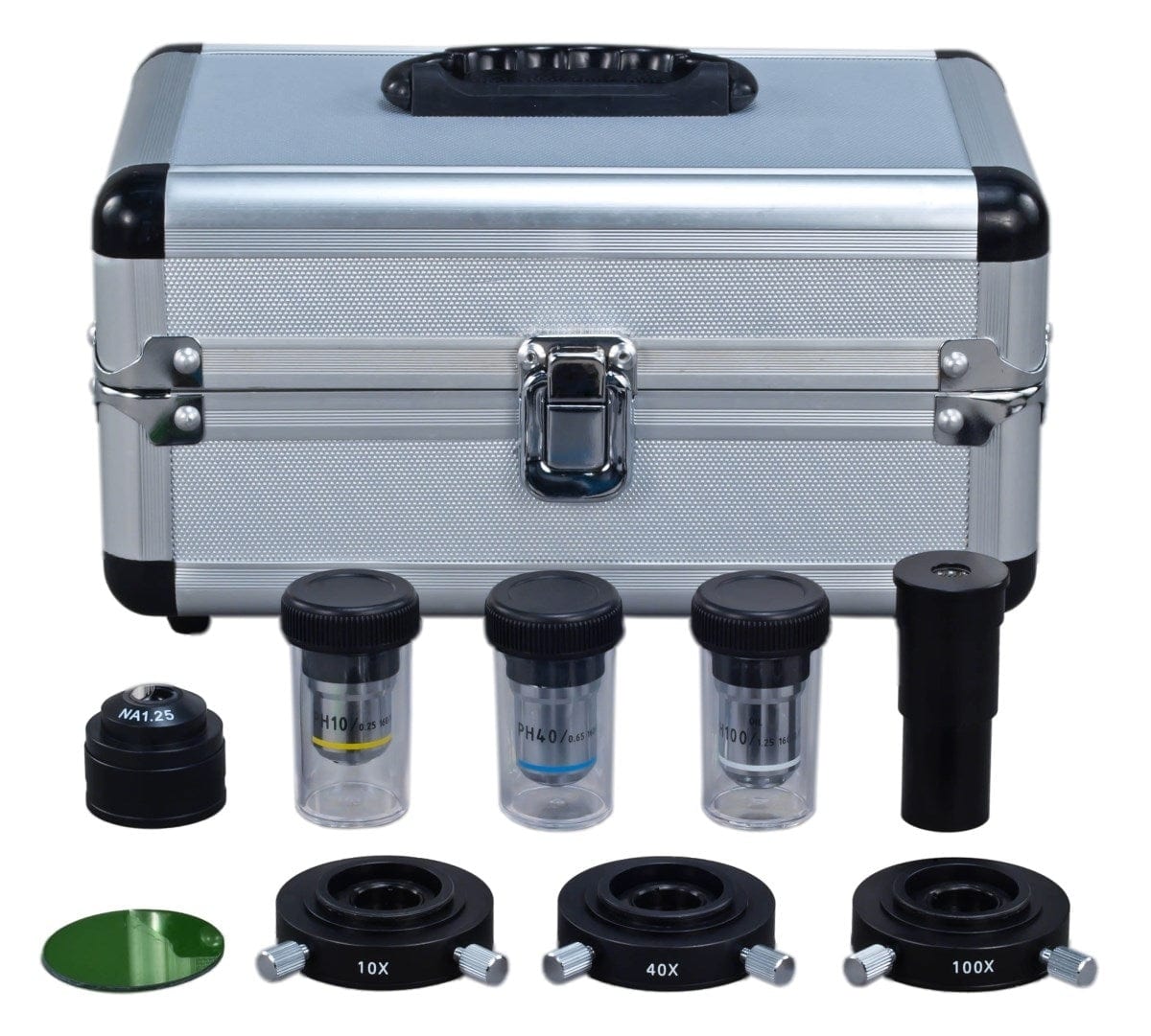 40X-2500X 3MP Digital Integrated Microscope with LED Illumination + 3-lens Phase-contrast Kit - Image 7