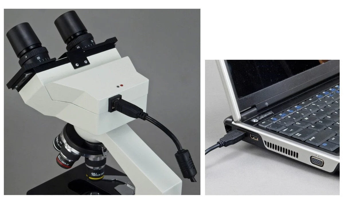 40X-2000X 1.3MP Digital Integrated Microscope with LED Illumination + Vinyl Case - Image 9