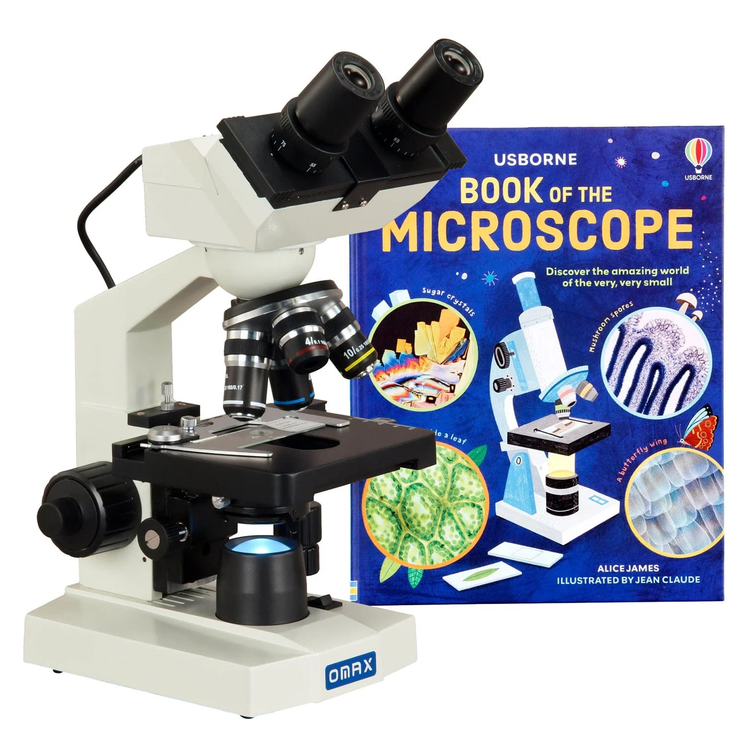 40X-2000X 1.3MP Digital Integrated Microscope with LED Illumination + Book