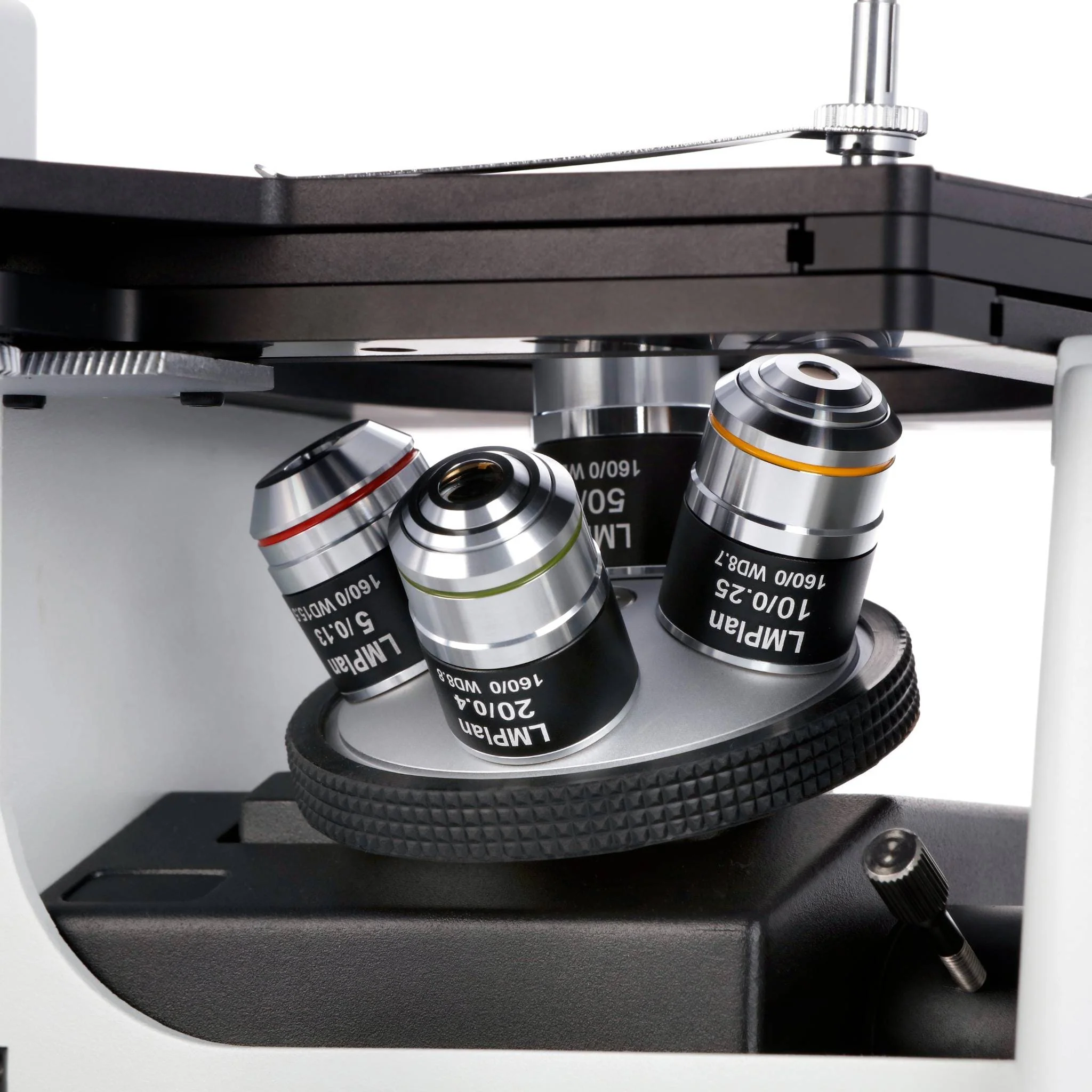 AmScope ME1200 Series Inverted Plan Optics Metallurgical Trinocular Compound Microscope with Optional Digital Camera - Image 10